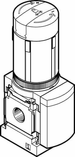 Festo ms4-lrb-1/4-d6-vs-as-z - Thumbnail 2