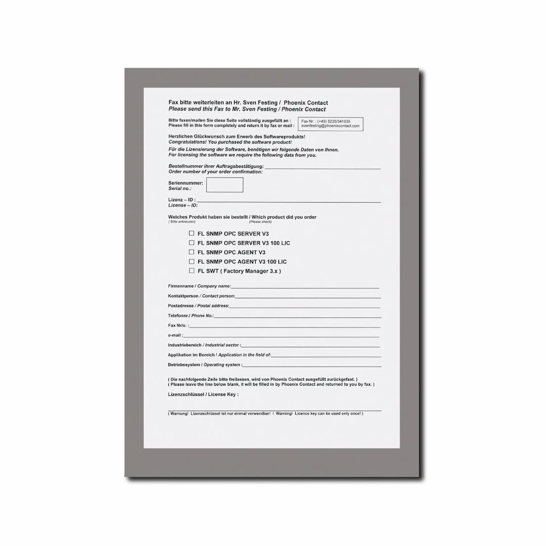 Phoenix Contact FL SNMP OPC AGENT V3 LIC 100 Phoenix Contact FL SNMP OPC AGENT V3 LIC 100